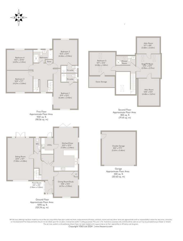 5 bedroom detached house for sale - floorplan