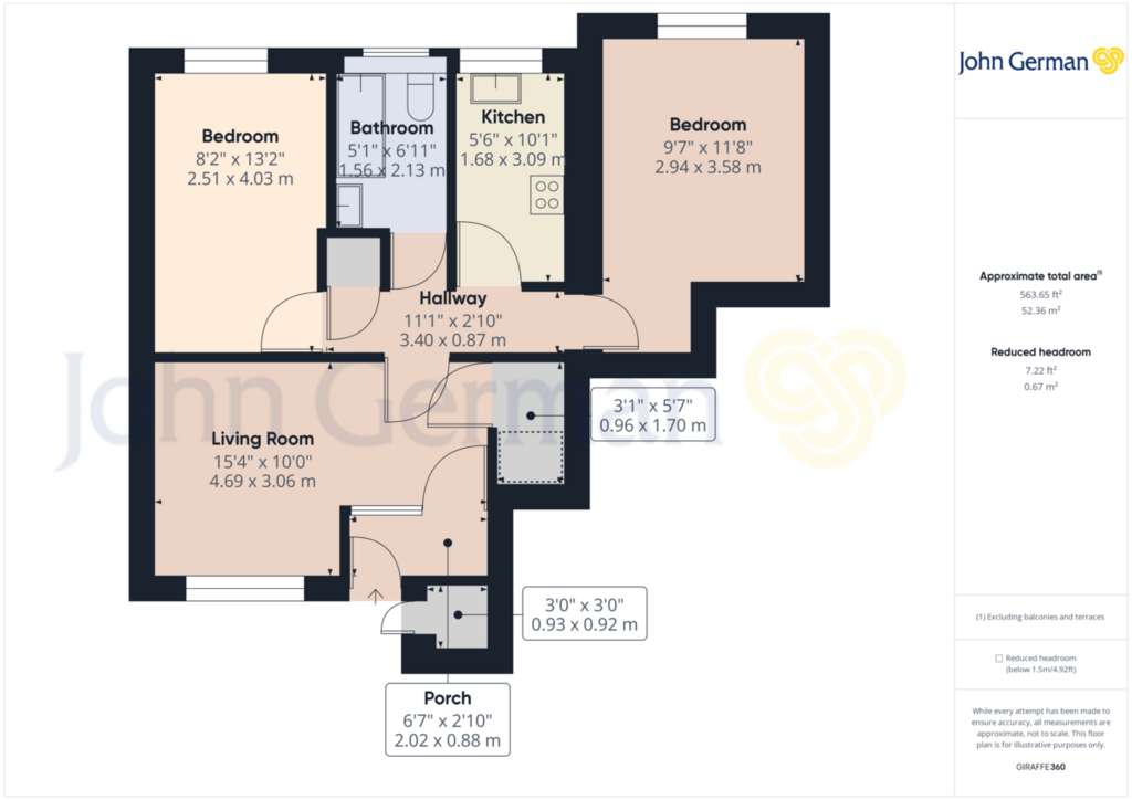 2 bedroom ground floor flat for sale - floorplan