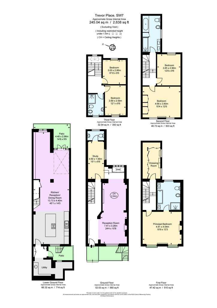 5 bedroom terraced house to rent - floorplan