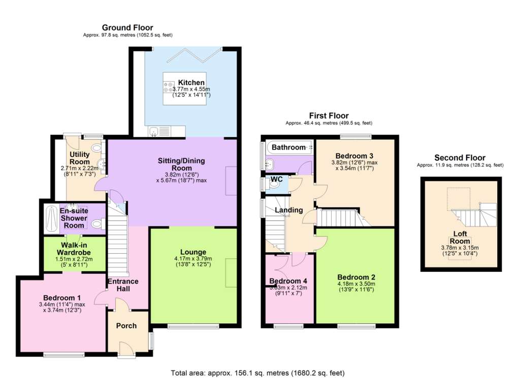 4 bedroom semi-detached house for sale - floorplan