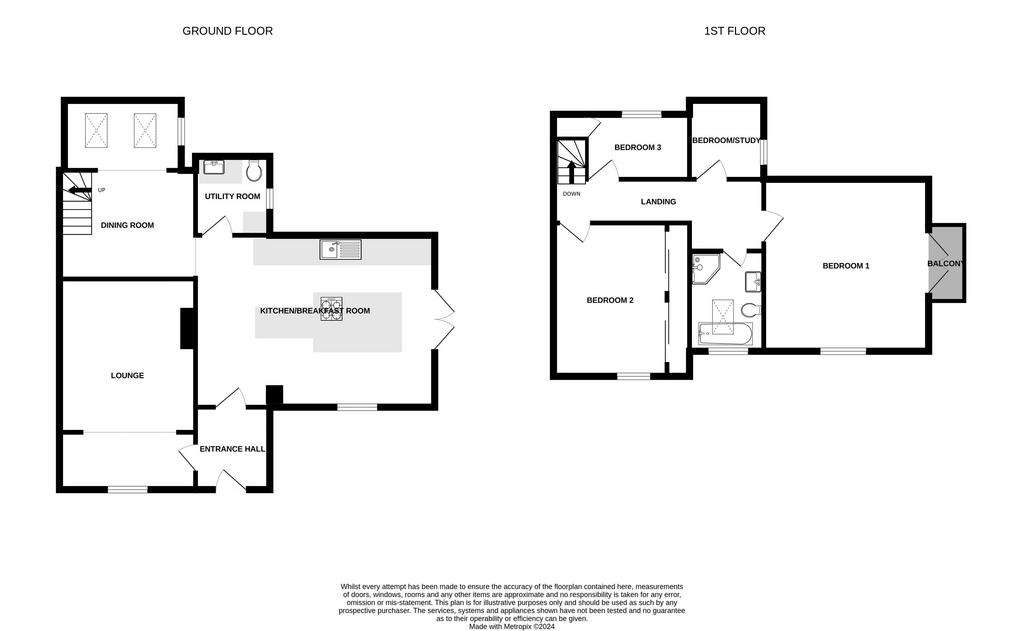 4 bedroom semi-detached house for sale - floorplan