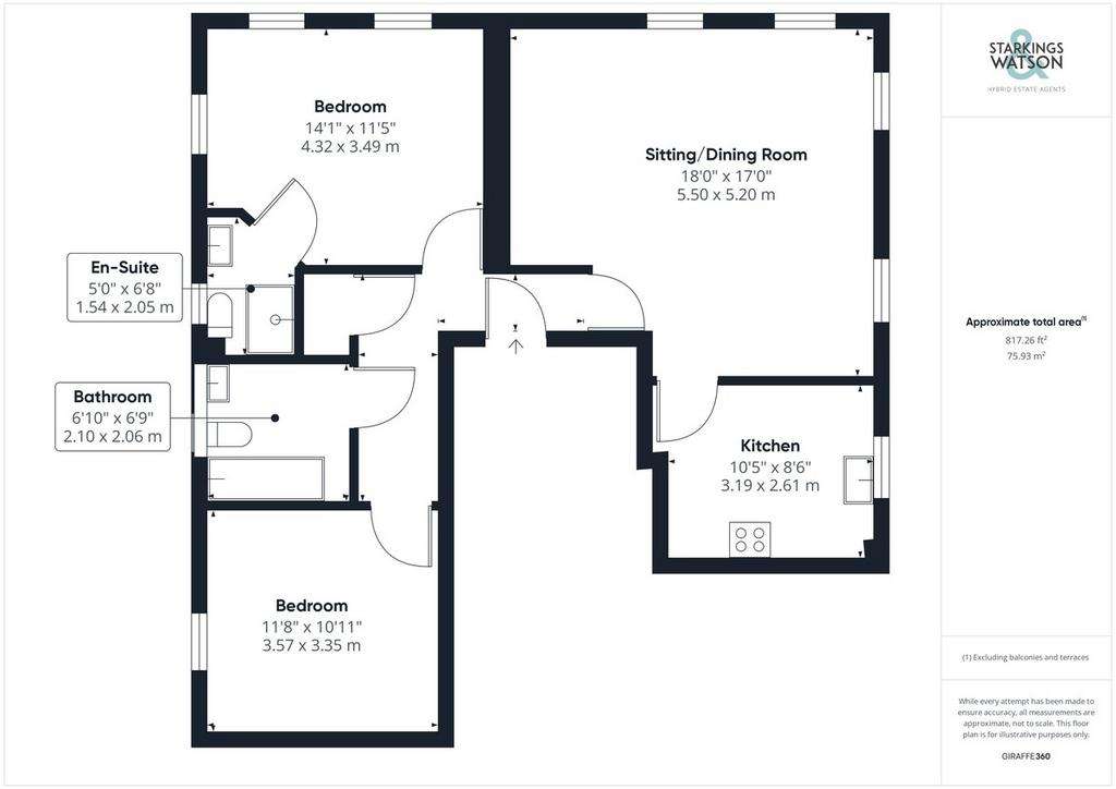 2 bedroom flat for sale - floorplan