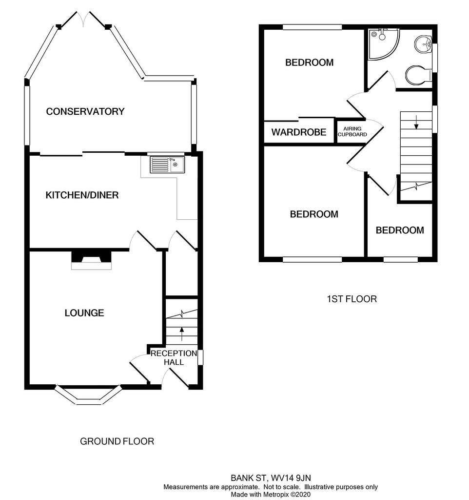 3 bedroom semi-detached house for sale - floorplan