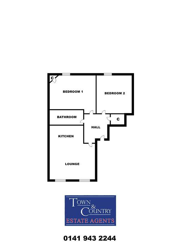 2 bedroom flat for sale - floorplan