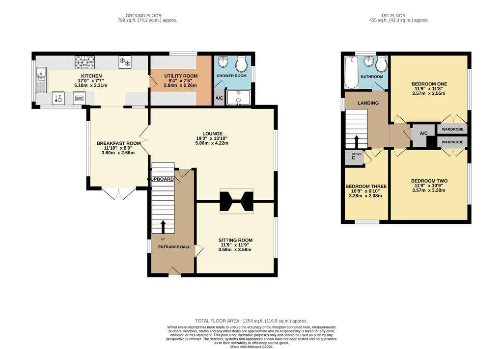 3 bedroom detached house for sale - floorplan