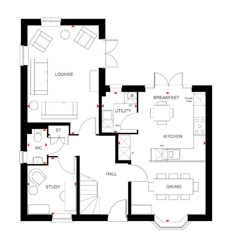 4 bedroom detached house for sale - floorplan