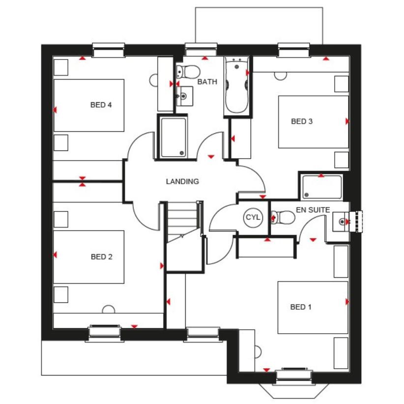 4 bedroom detached house for sale - floorplan