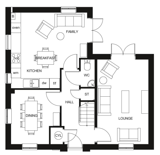 4 bedroom detached house for sale - floorplan