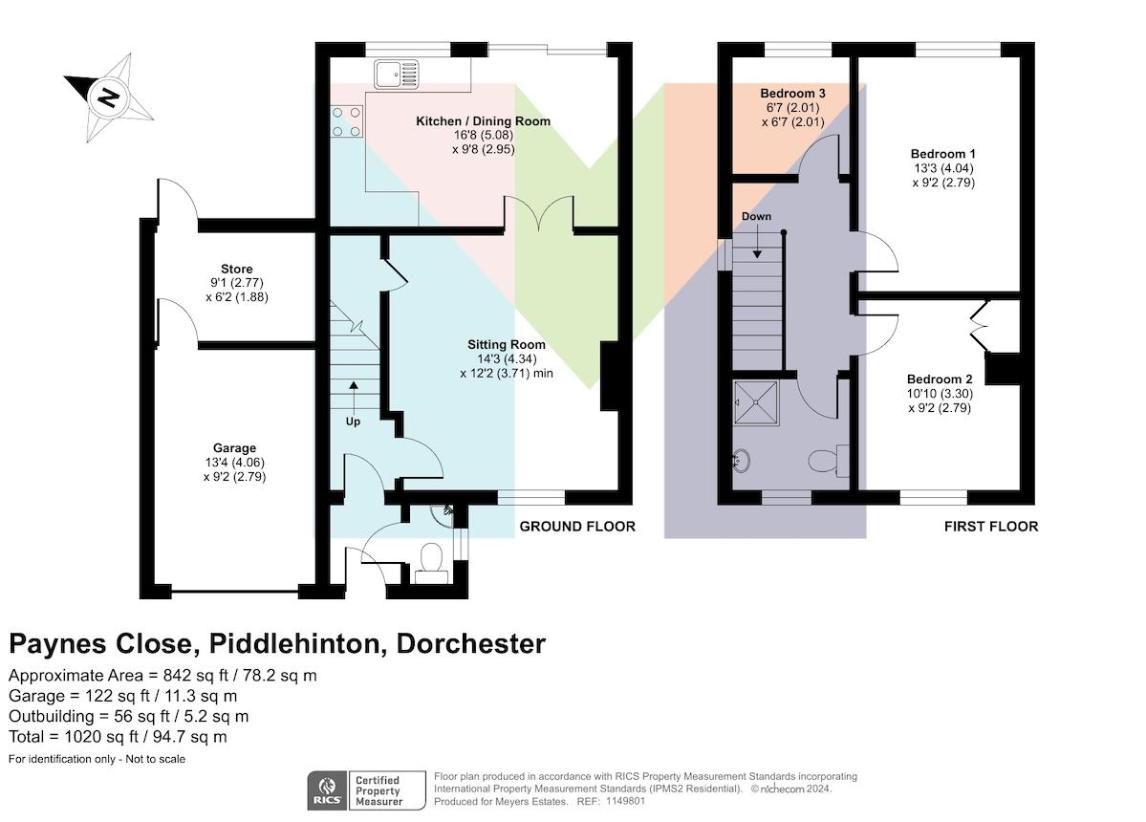 3 bedroom detached house for sale - floorplan