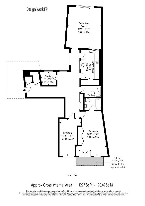 2 bedroom flat for sale - floorplan