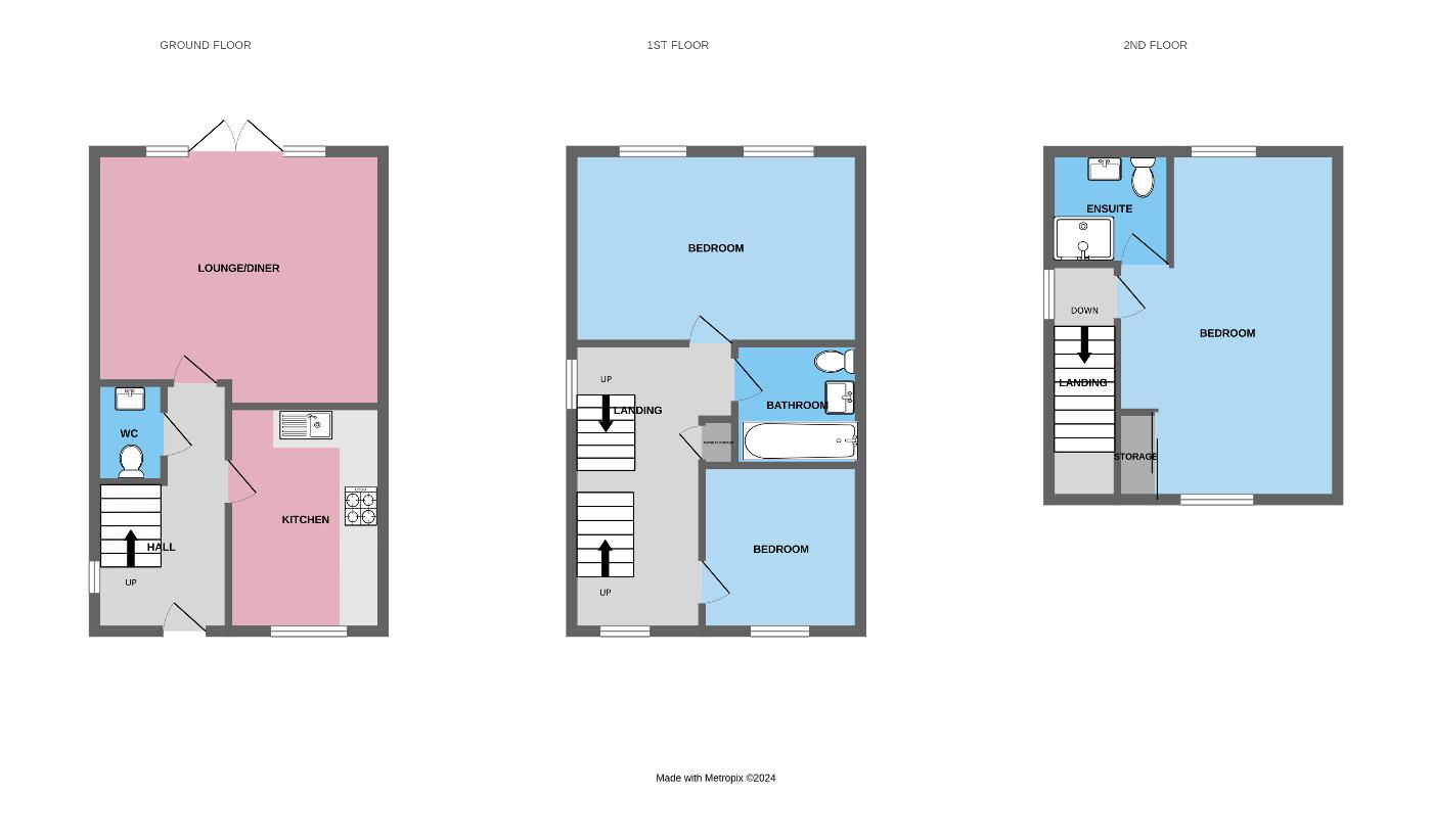 3 bedroom property for sale - floorplan