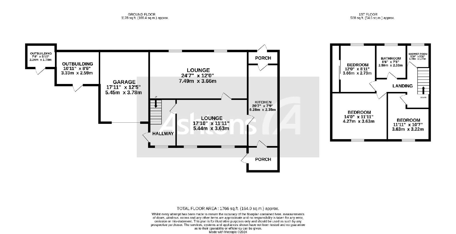 3 bedroom cottage for sale - floorplan