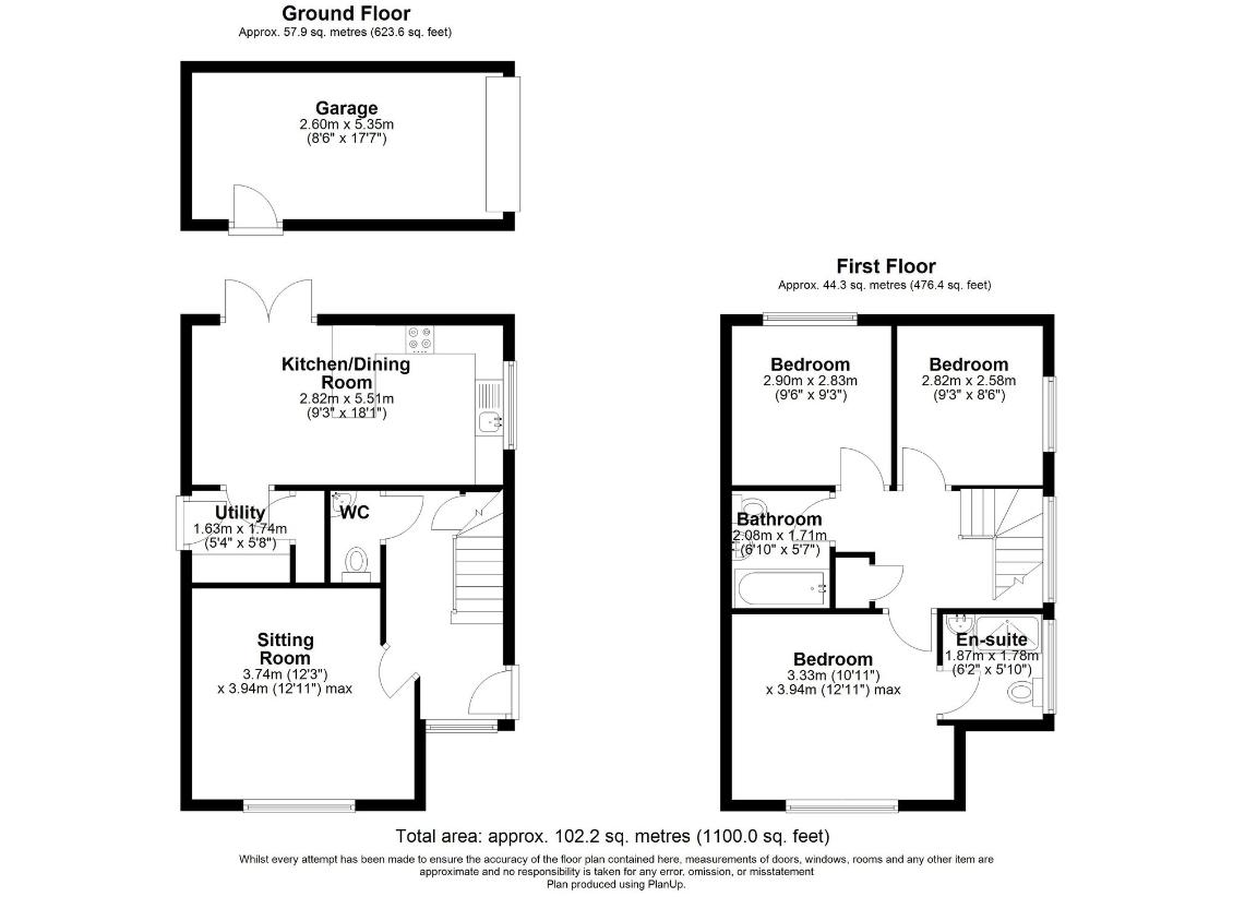 3 bedroom detached house for sale - floorplan