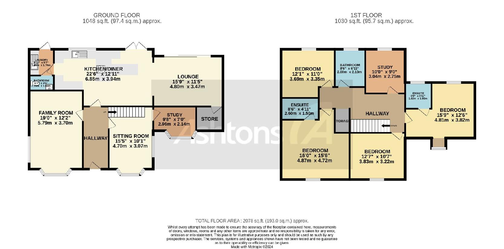 5 bedroom detached house for sale - floorplan