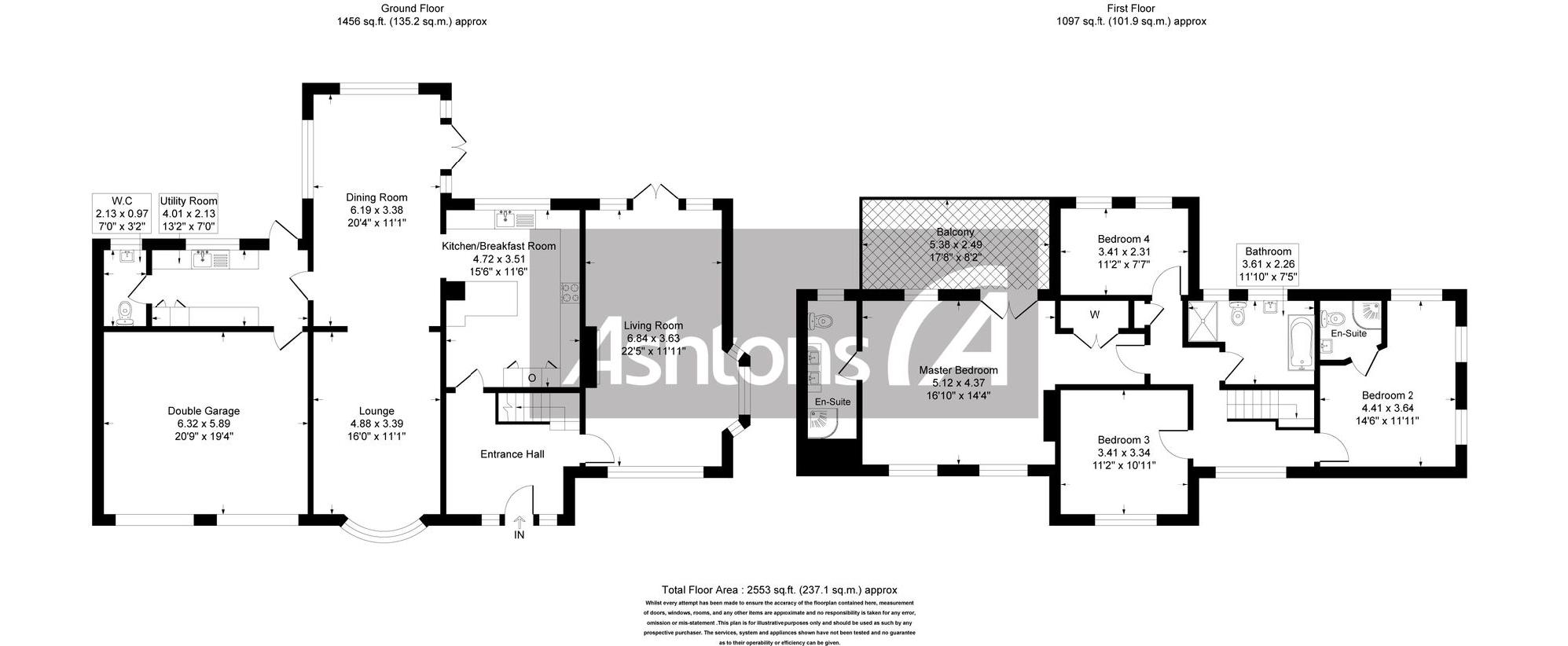 4 bedroom detached house for sale - floorplan