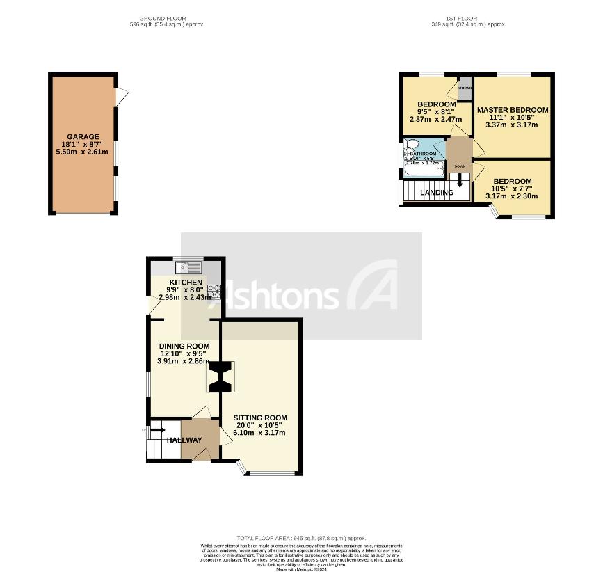 3 bedroom detached house for sale - floorplan