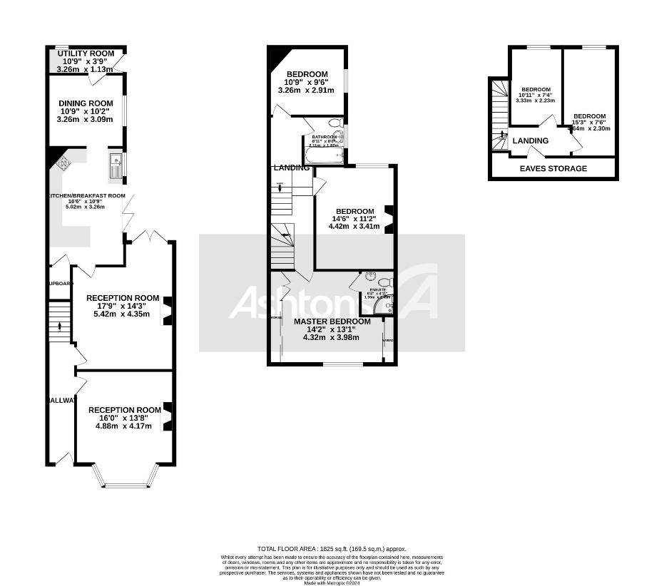 5 bedroom terraced house for sale - floorplan