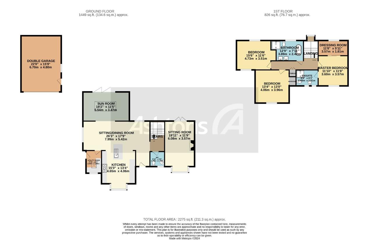 3 bedroom detached house for sale - floorplan