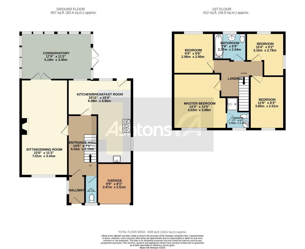 4 bedroom detached house for sale - floorplan