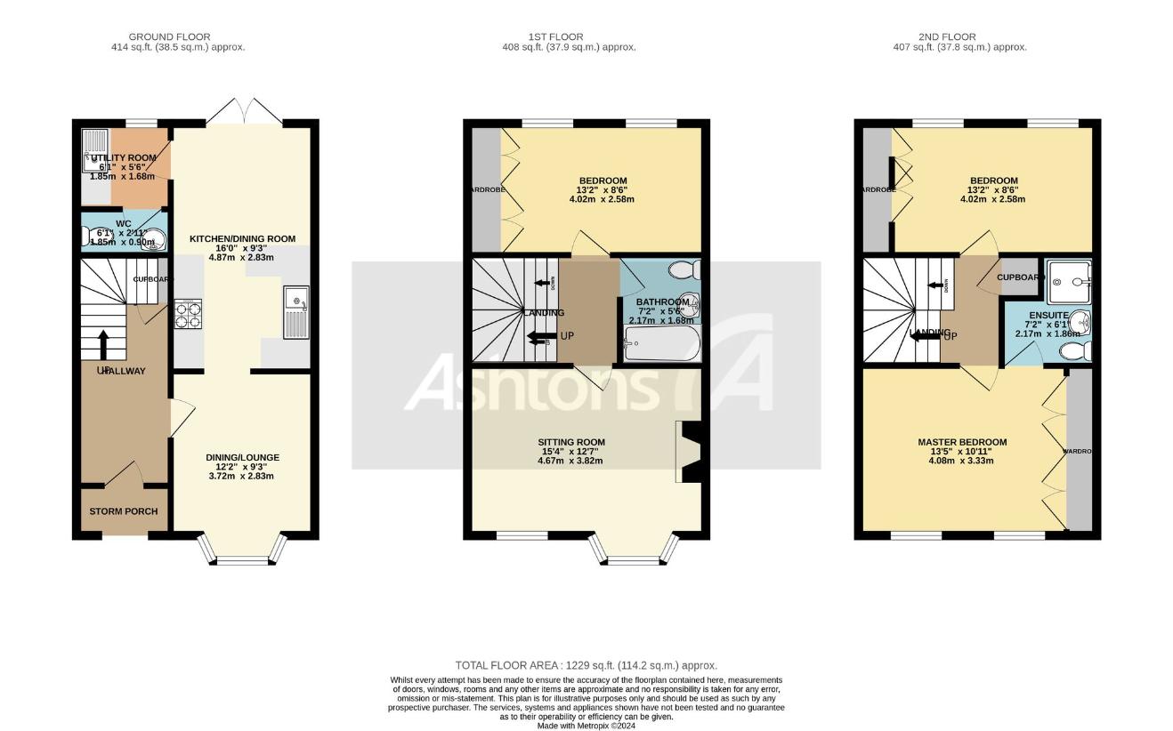 3 bedroom detached house for sale - floorplan