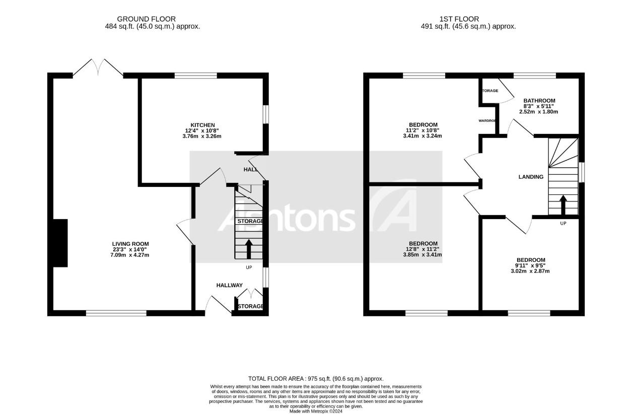 3 bedroom detached house for sale - floorplan