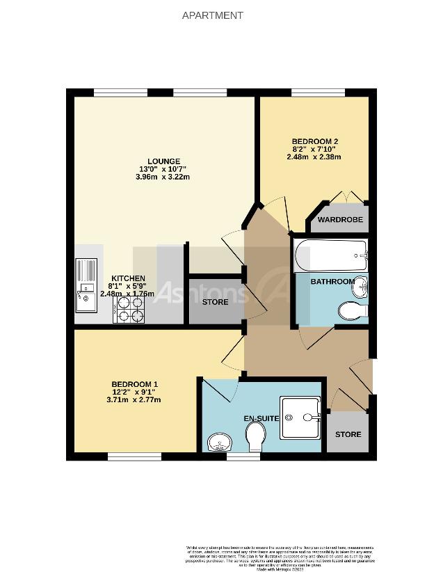 2 bedroom flat for sale - floorplan