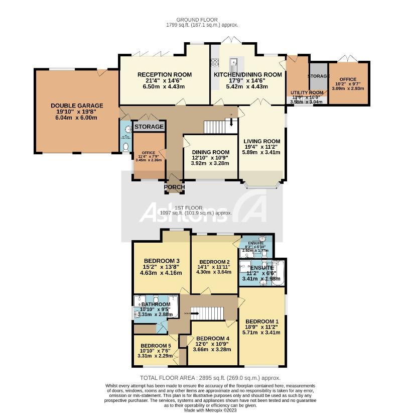 5 bedroom detached house for sale - floorplan