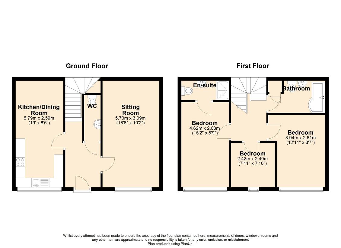 3 bedroom detached house for sale - floorplan