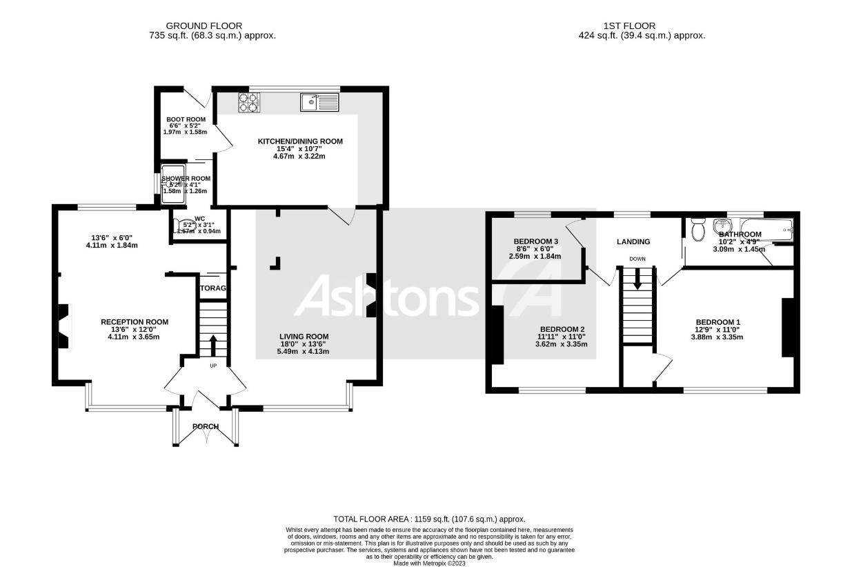 3 bedroom detached house for sale - floorplan