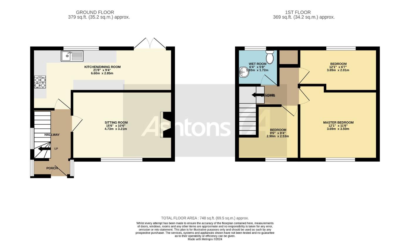 3 bedroom detached house for sale - floorplan