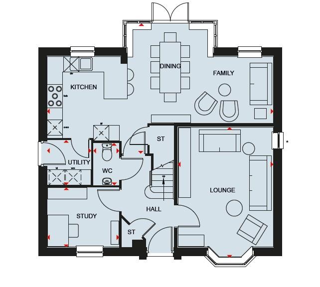 4 bedroom detached house for sale - floorplan