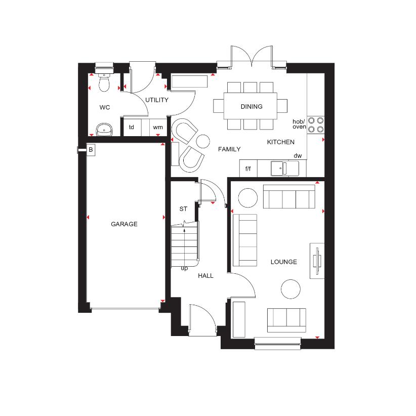 4 bedroom detached house for sale - floorplan