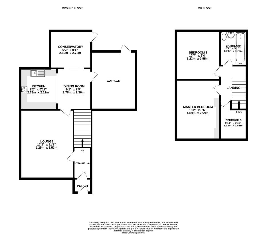 3 bedroom detached house for sale - floorplan