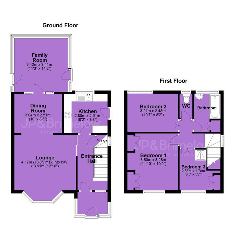 3 bedroom detached house for sale - floorplan