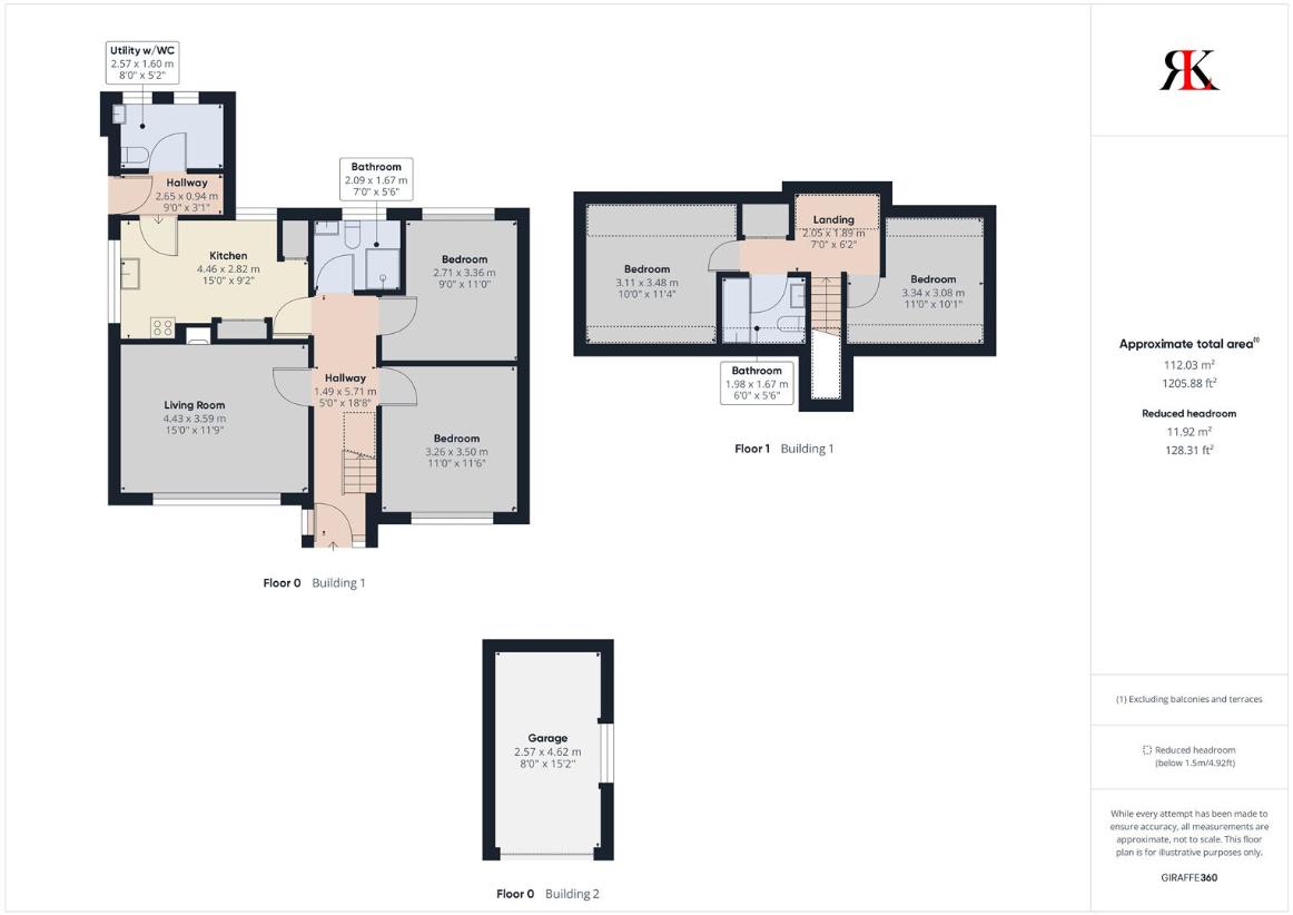 4 bedroom bungalow for sale - floorplan