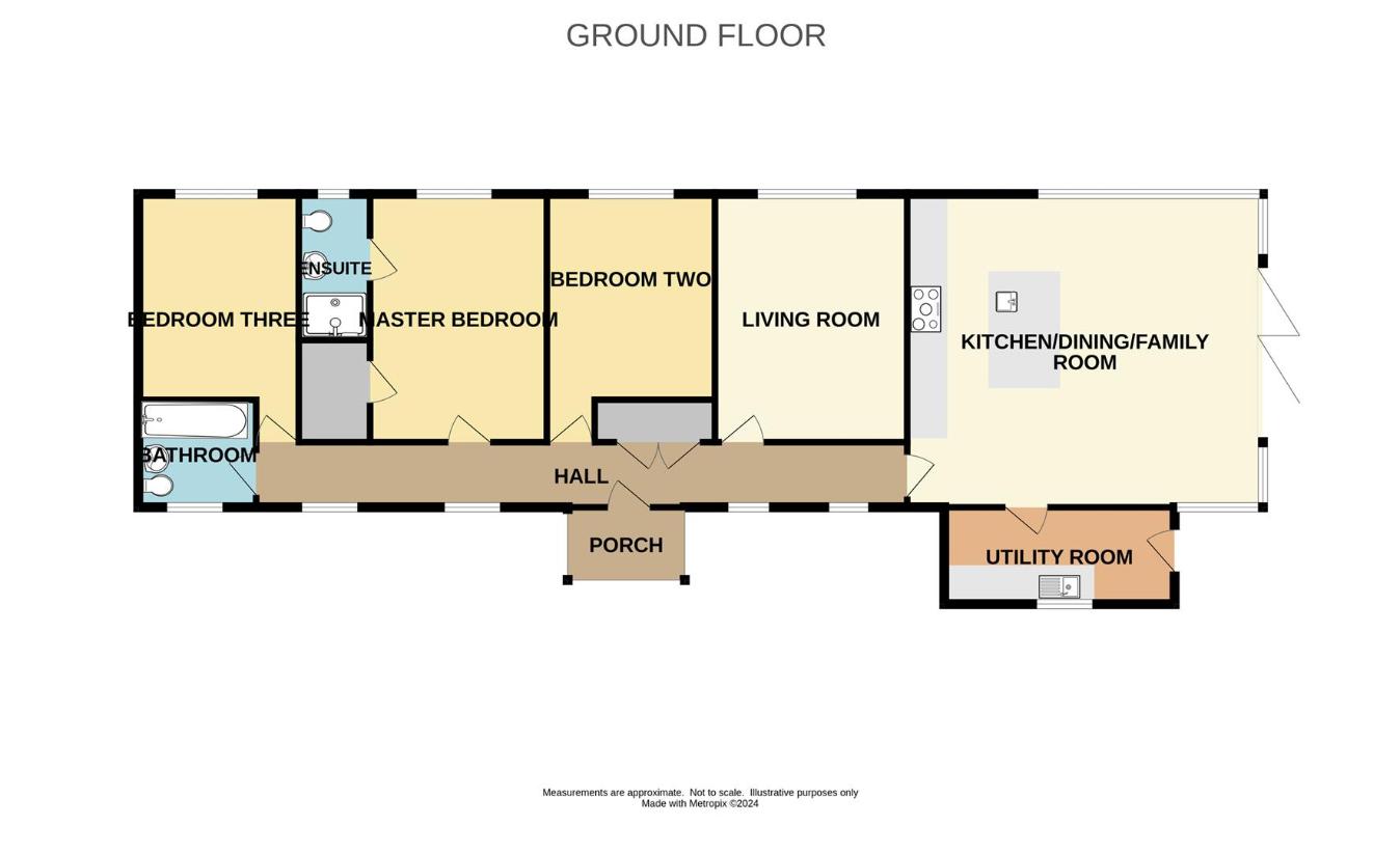 3 bedroom bungalow for sale - floorplan