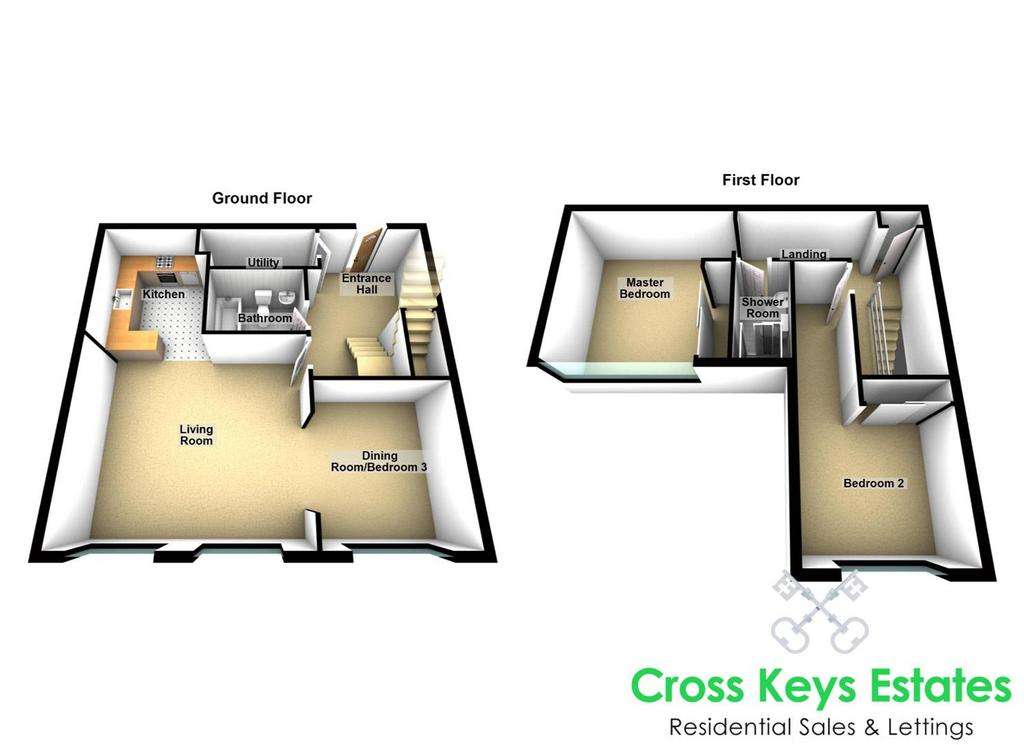 3 bedroom flat for sale - floorplan