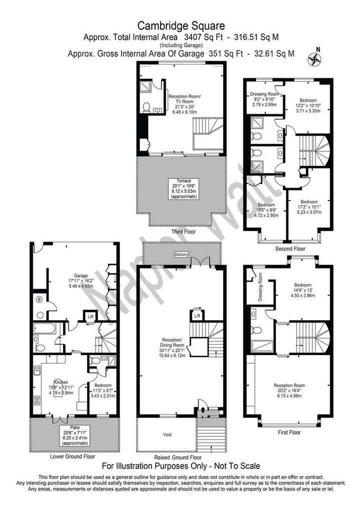 5 bedroom town house to rent - floorplan