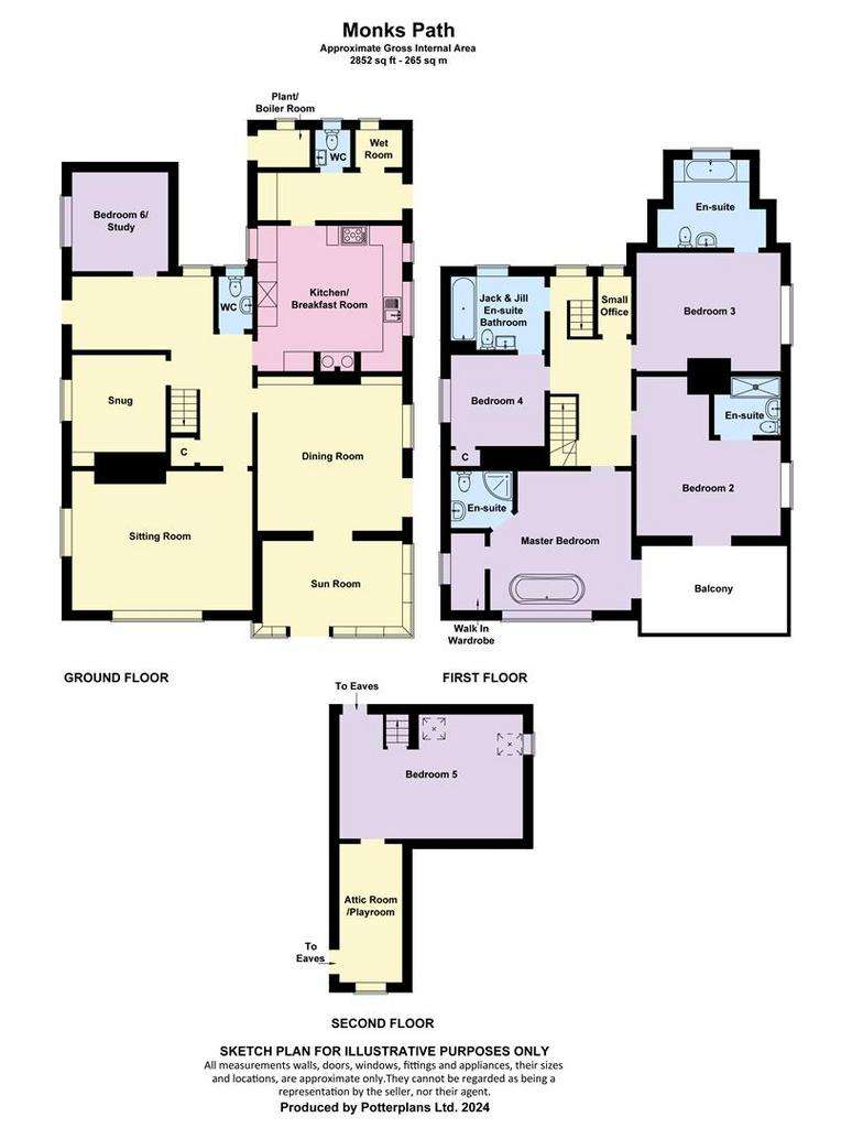 5 bedroom detached house for sale - floorplan