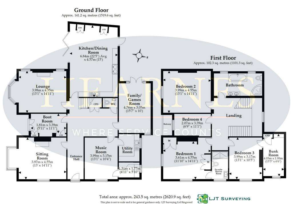 4 bedroom detached house for sale - floorplan