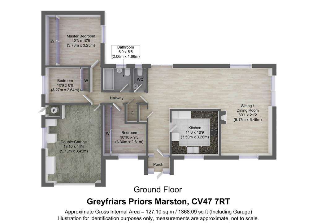 3 bedroom detached bungalow for sale - floorplan