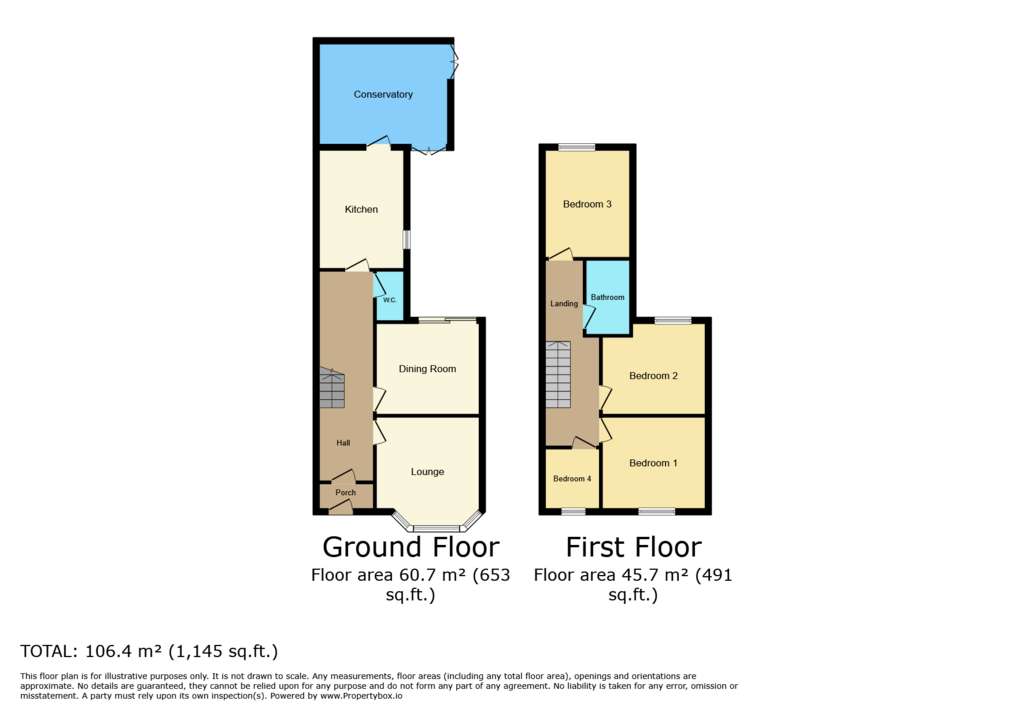 4 bedroom semi-detached house for sale - floorplan