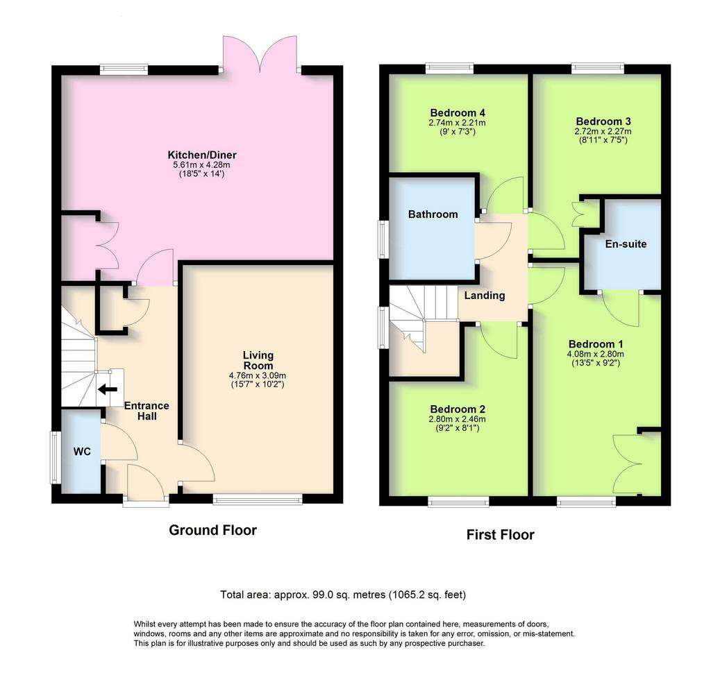 4 bedroom detached house for sale - floorplan