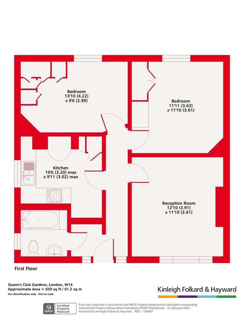 2 bedroom flat for sale - floorplan