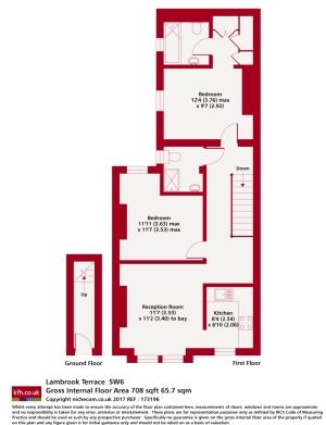 2 bedroom flat to rent - floorplan