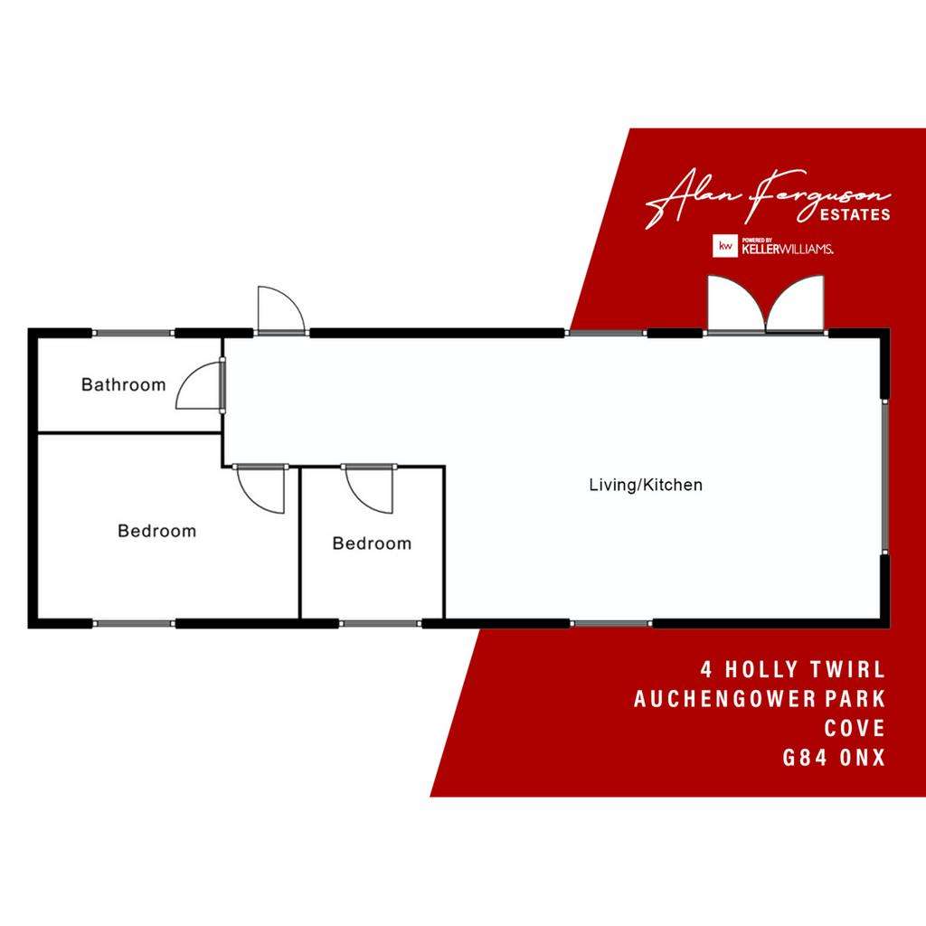 2 bedroom park home for sale - floorplan