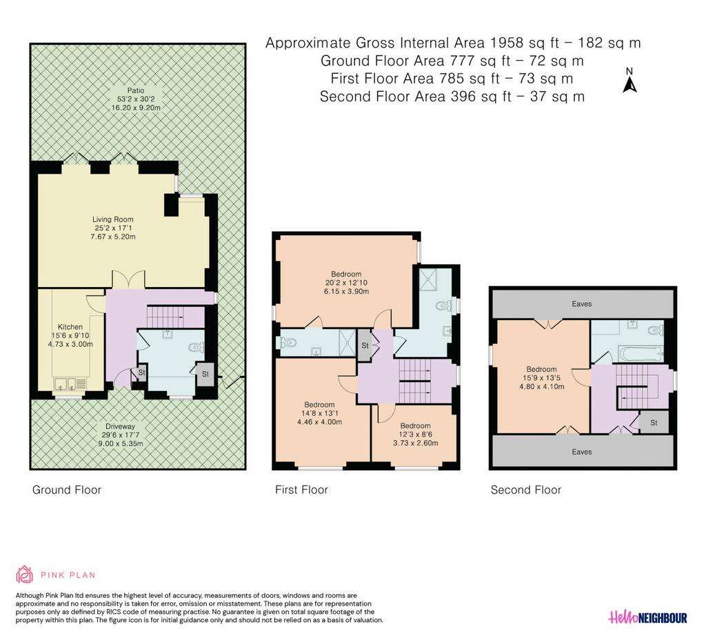 4 bedroom detached house to rent - floorplan