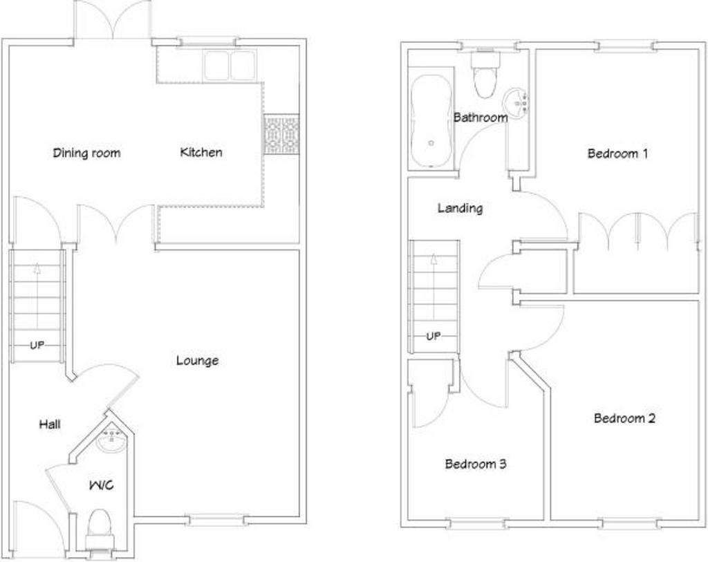 3 bedroom semi-detached house for sale - floorplan