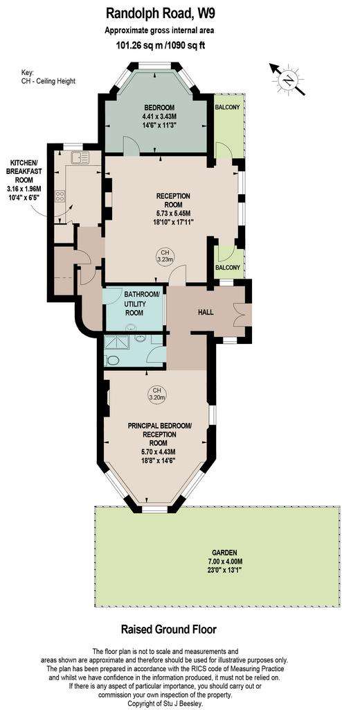 2 bedroom flat for sale - floorplan