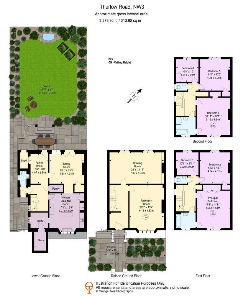 6 bedroom semi-detached house for sale - floorplan